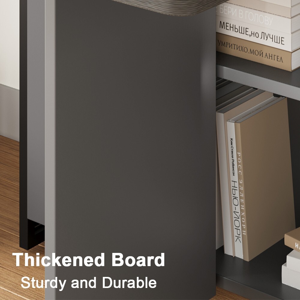 Folding Dining Table with Drop Leaf Storage Racks for Small Kitchen Space Saving