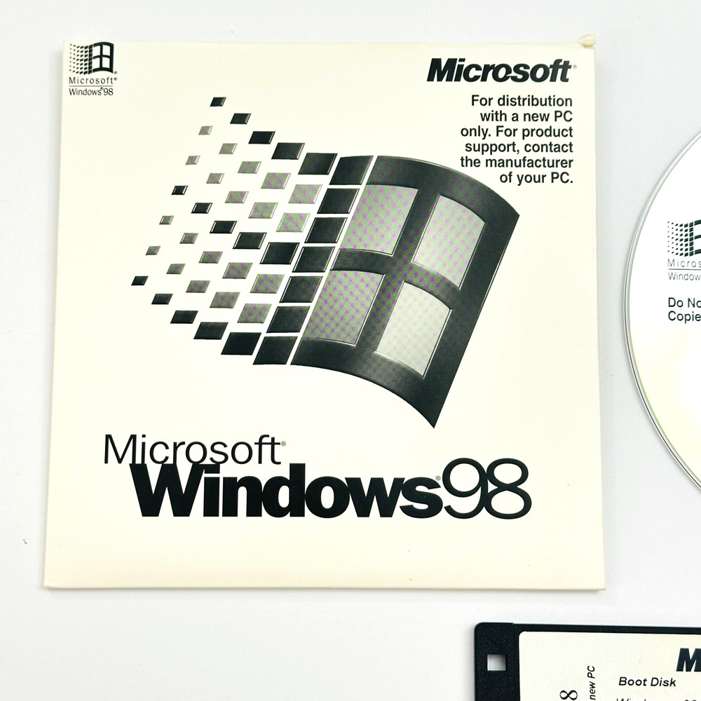 Microsoft Windows 98 First Edition CD-ROM Operating System Perfect DIsc TESTED