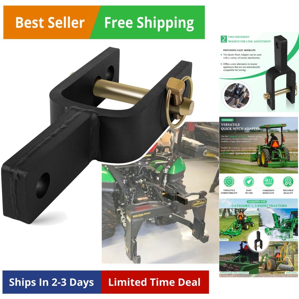 Versatile Quick Hitch Adapter Used to Adjust Top Link Bracket Movements Fits ...