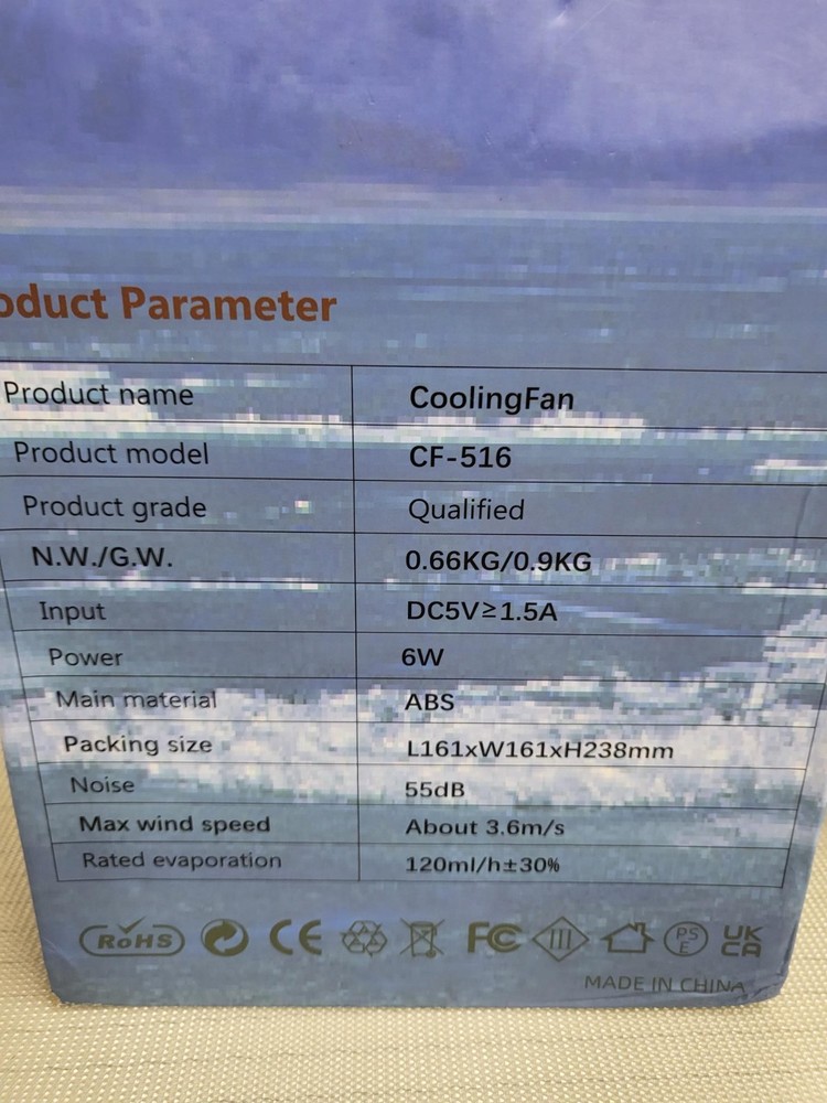 Cooling Fan CF-516 LED Lights 3-Speed