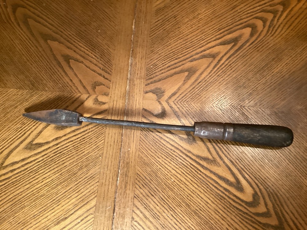 Vtg Blacksmith Primitive Copper Soldering Iron 19" E3