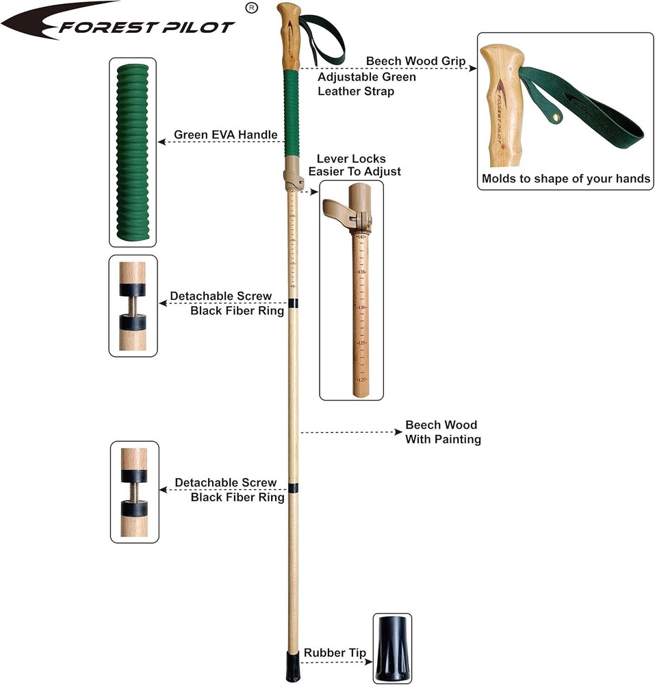 Trekking Pole with Robust Construction and Enhanced Side Impact Resistance