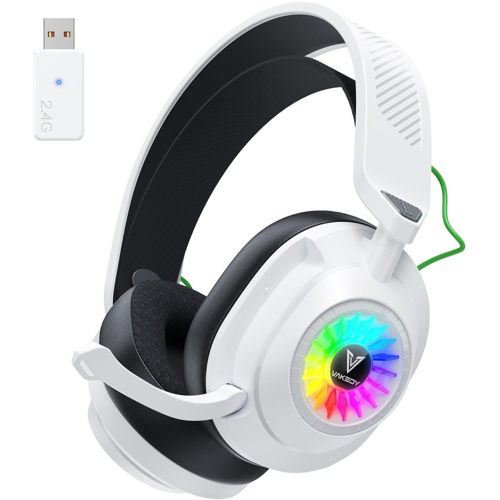 VAKEDY HW10 White Wireless Gaming Headset