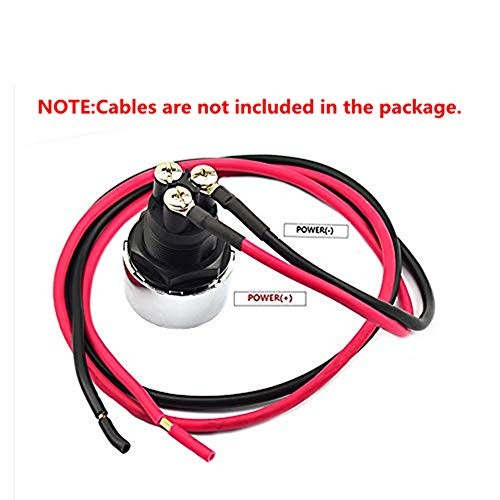 Start Switch 12v DC 50A Car Start Engine Button Stater， Push Button Light Blue