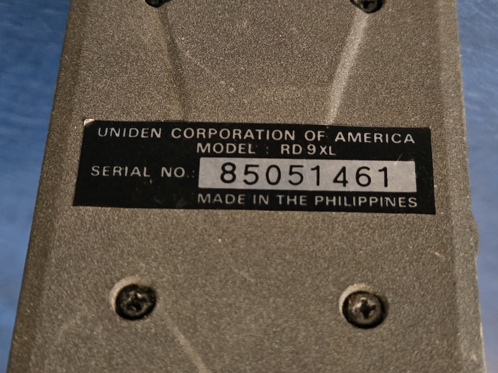 Vintage Uniden Radar Detector. UNTESTED