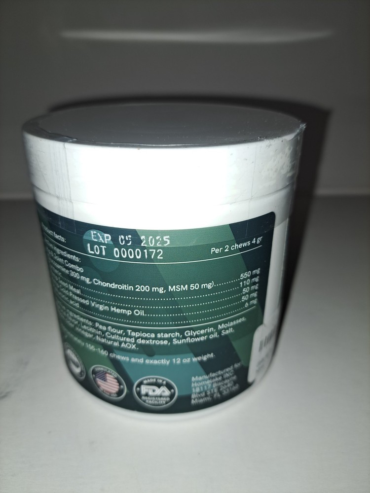 Obille Hip & Joint Hemp 160 Soft Chews