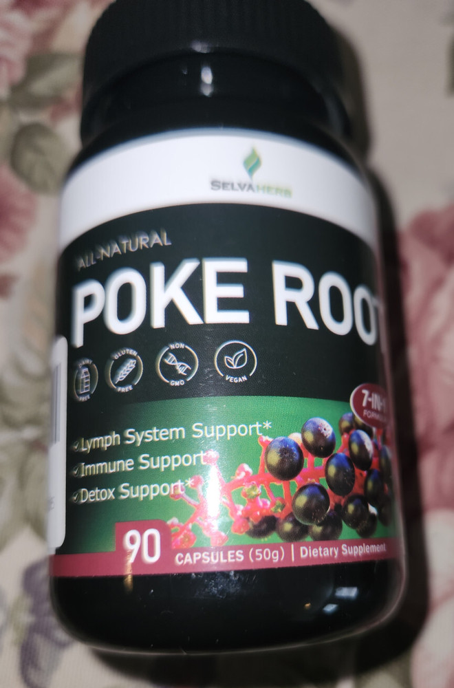 Lymphatic Support Herbal Complex Extract ~ Poke Root Extract for Lymph System...