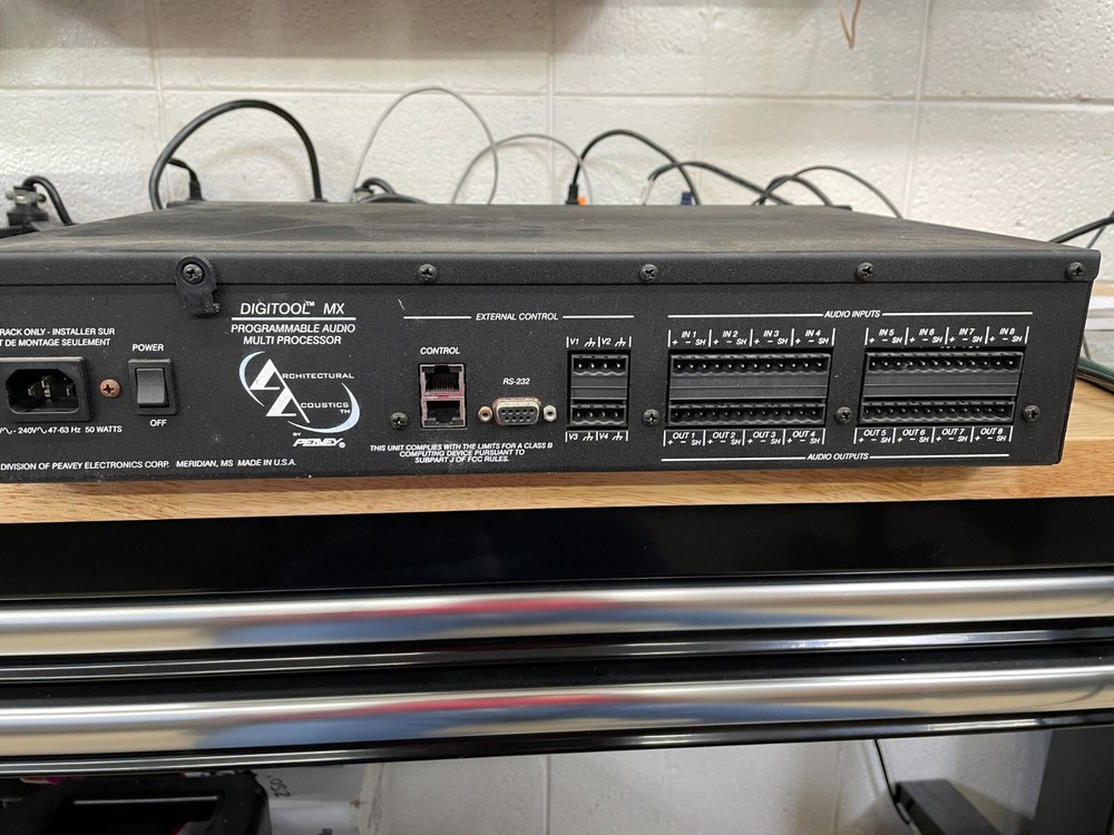 Architectural Acoustic by Peavey Digitool MX Programmable audio multi processor