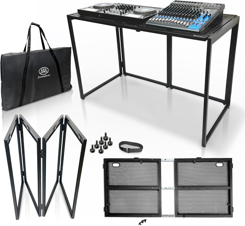 Portable DJ Table Mobile Mixing Console Workstation  Event Desk - OB
