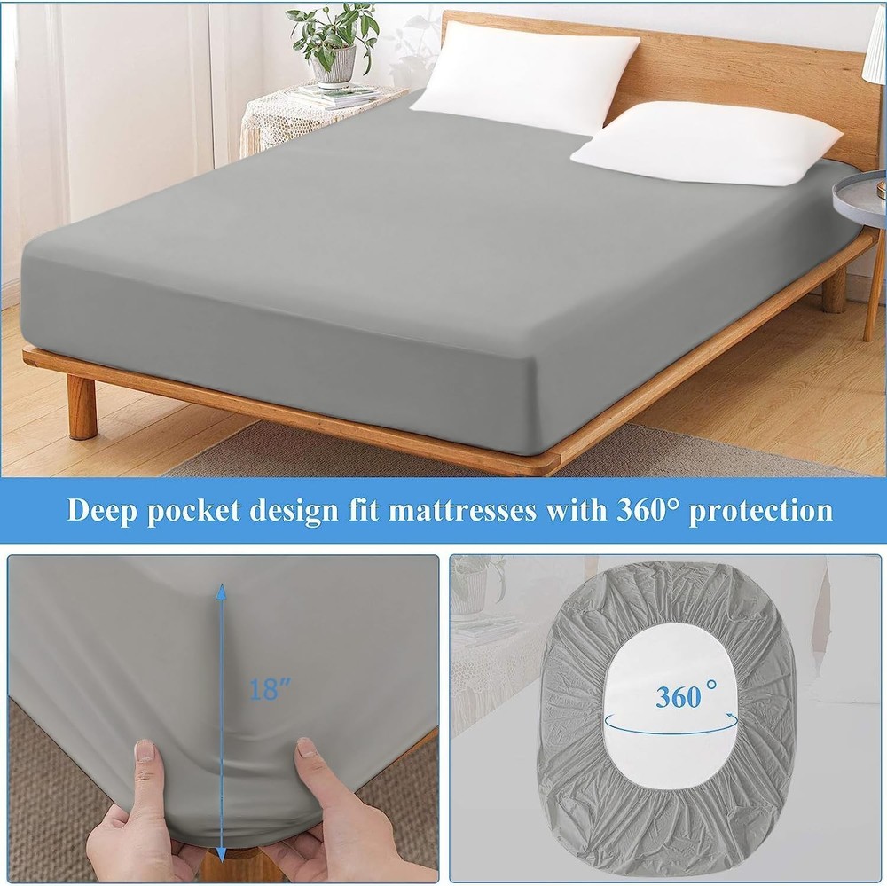 2 Pack King Premium Waterproof Mattress Protector