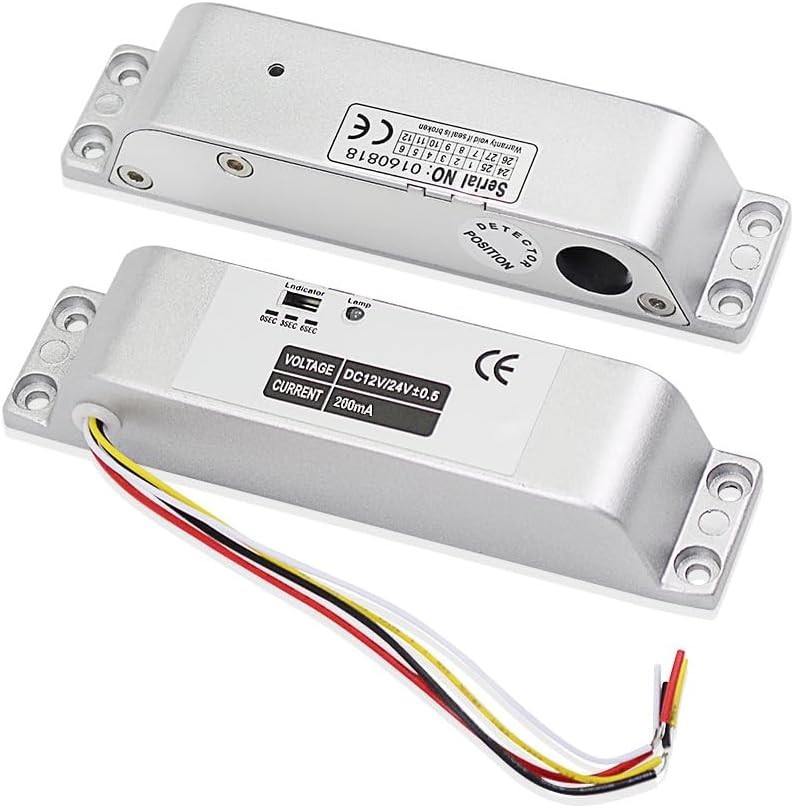 Electronic Drop Bolt Lock with Time Delay - Reliable DC 12V Fail Safe Security