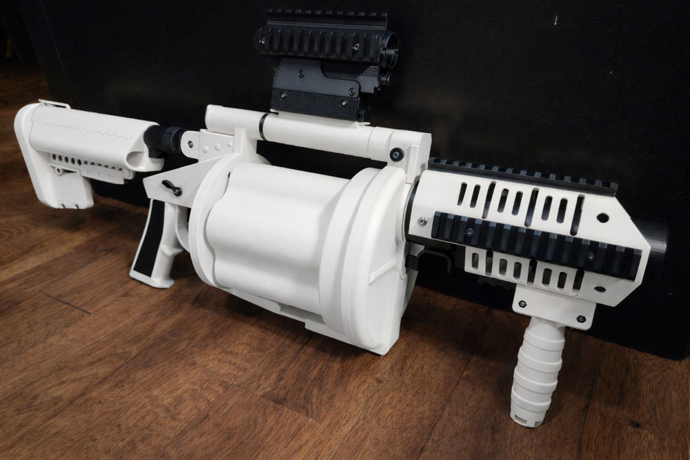 M32/M32A1 Grenade Launcher Prop 3D Printed