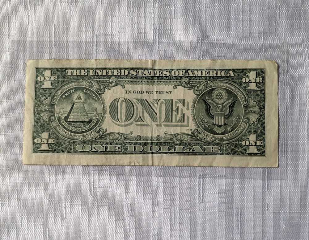 LOW SERIAL NUMBER 2021 Series One Dollar Bill 00020508 - Also DC Zip Code