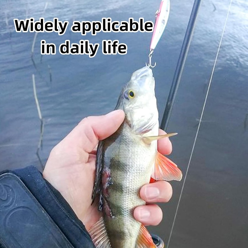 4 Pcs Fishing Bait Elastic Thread - Invisible Nylon Magic Medium, White