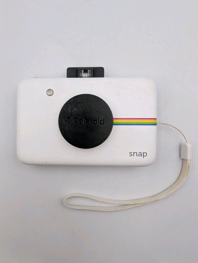 Polaroid Snap Instant Digital Camera Built in Printer White POLSP01 Working!