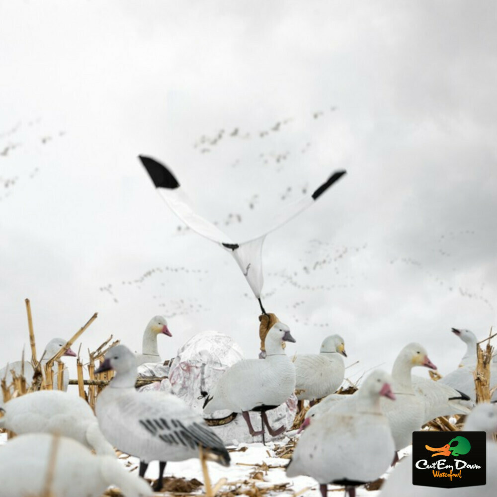RIG'EM RIGHT WATERFOWL HYPNOTIZER SNOW GOOSE MOTION DECOY FLAPPER FLAG