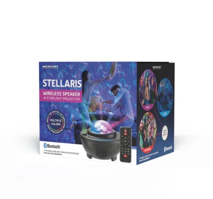 Stellaris Wireless Speaker + Starlight Projector 360° Cosmic Stratosphere