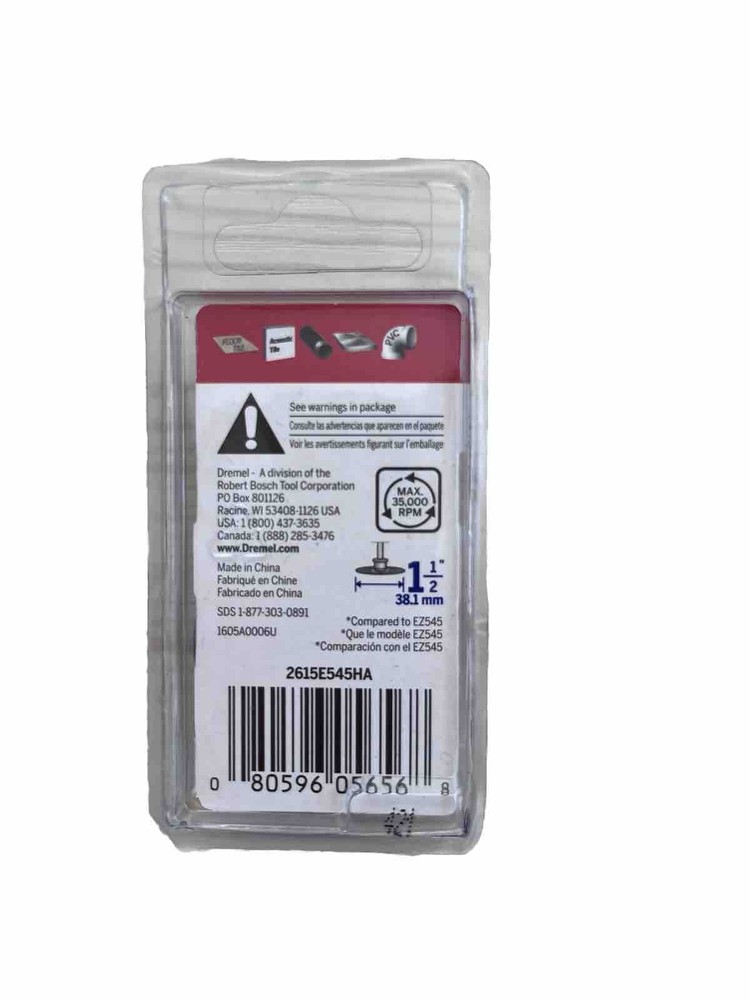 Dremel Max Life 1-1/2" EZ Lock Diamond Wheel