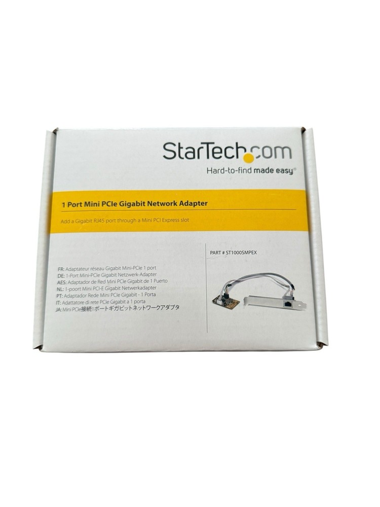 2 - StarTech Mini PCI Express Gigabit Ethernet Network Adapter Read Description