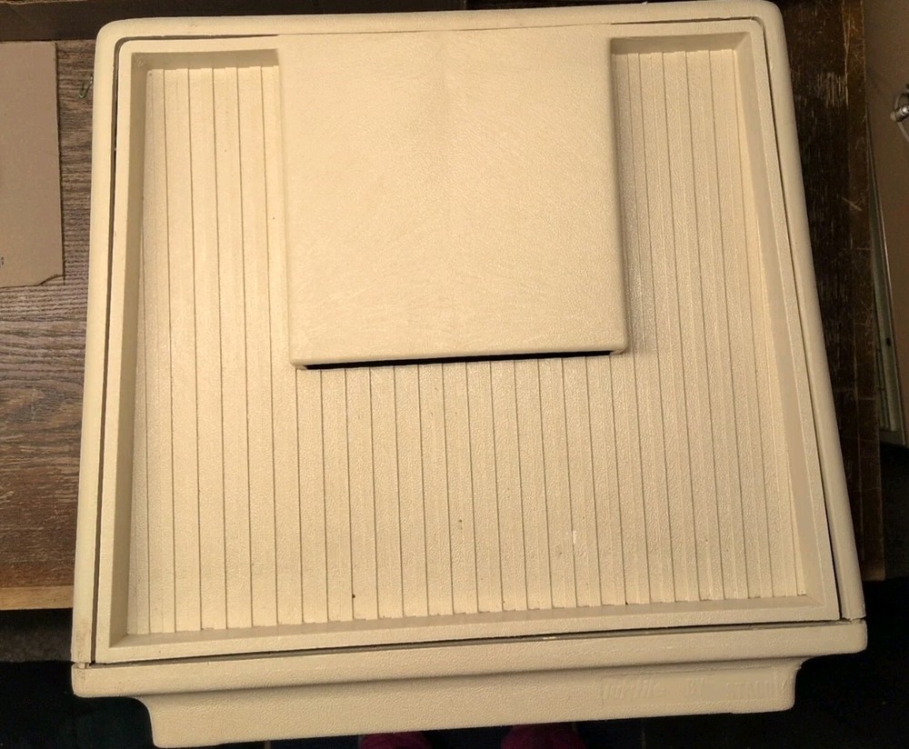 Tuf-File by STACO Stackable Hard Plastic File Cabinet Beige MCM #1