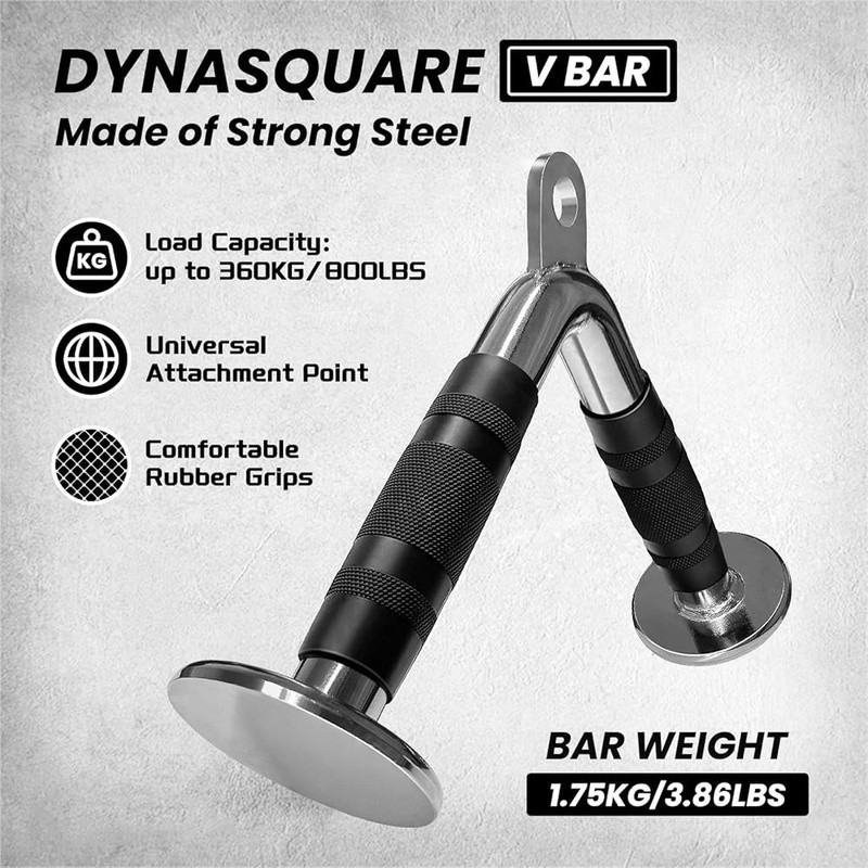 Tricep Press Down Cable Machine Attachment Steel Body Training Lat Pulldown