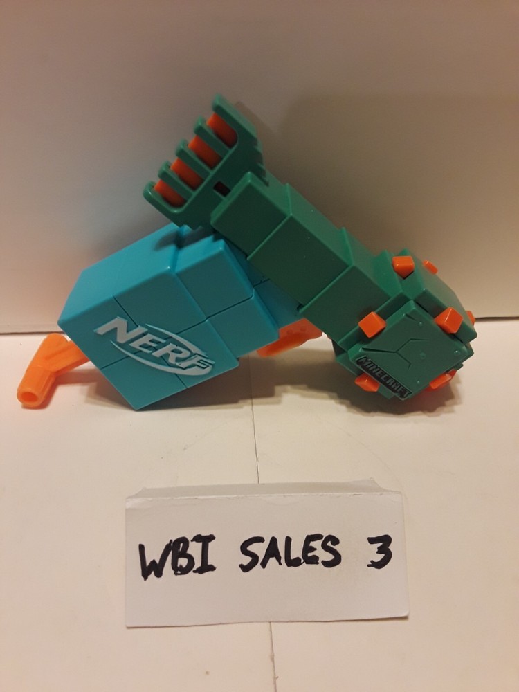 NERF Microshots Minecraft Guardian Blaster Works