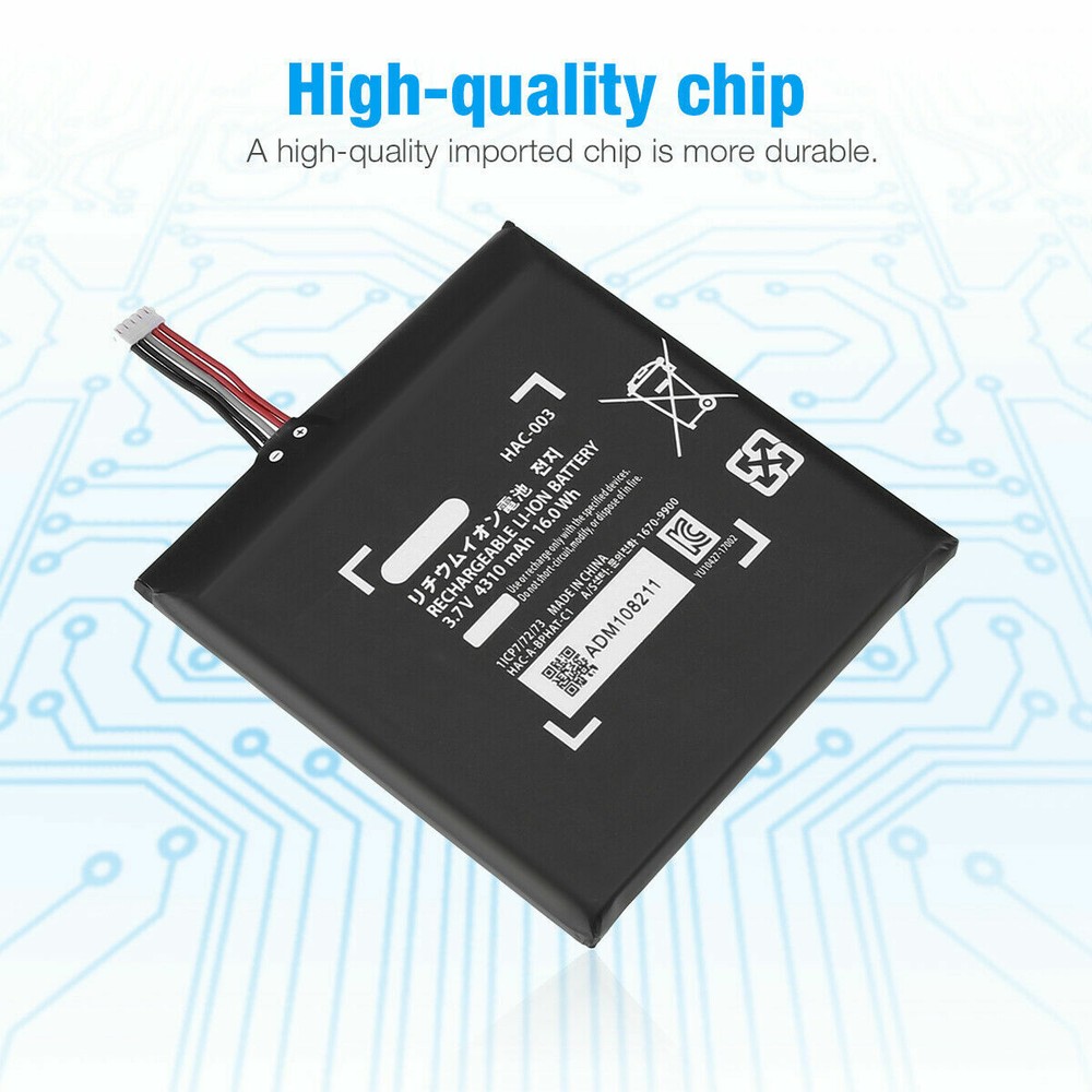 New 4310mAh Rechargeable HAC-003 Replacement Battery for Nintendo Switch Console