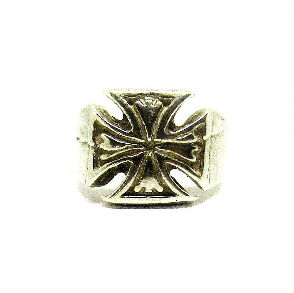 MALTESE CROSS STERLING SILVER RING #10G200333