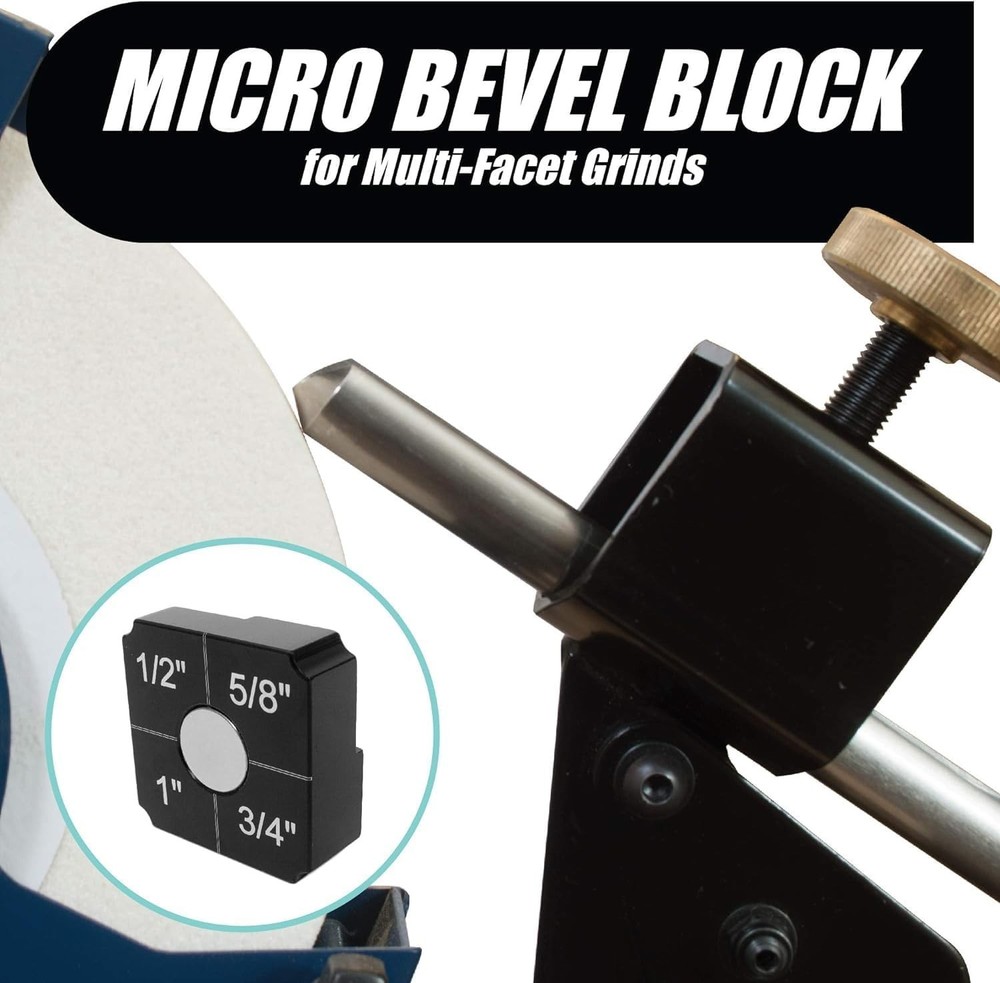 PRO GRIND Sharpening System for 8" Grinders Lathe Tools Chisels