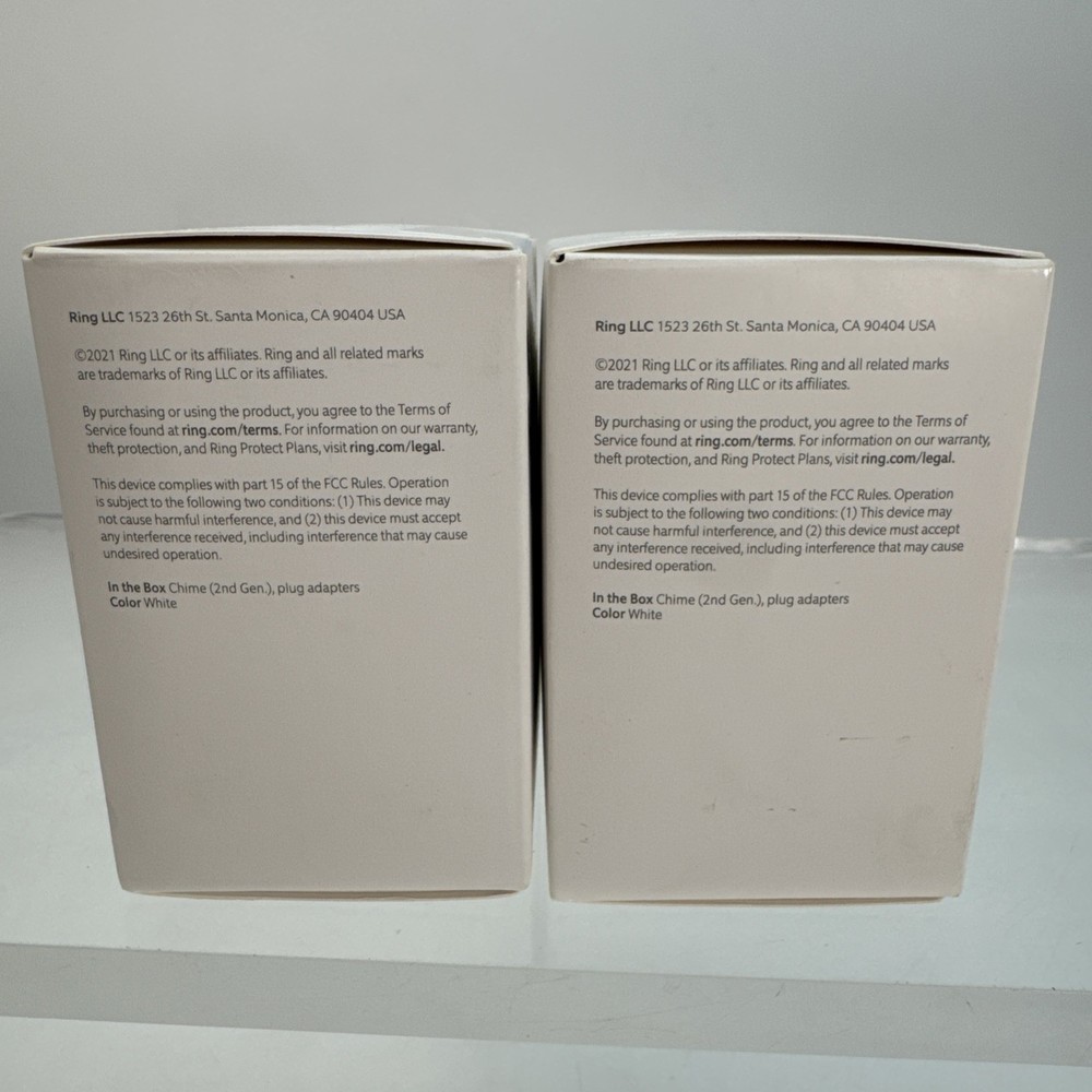 2 Ring Chime 2nd Generation Plug In Chime for Ring Devices Sealed