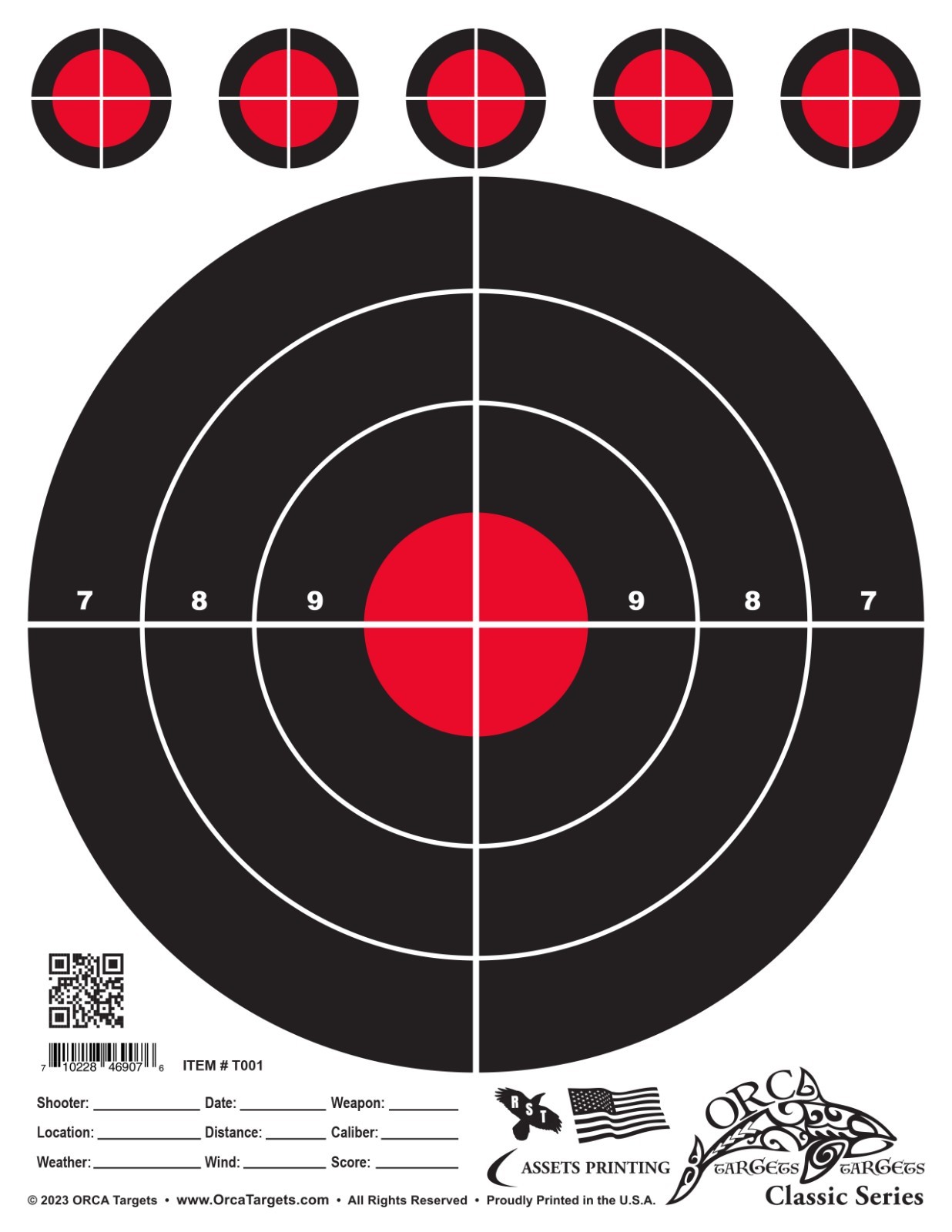 "150" Range Shooting Pistol / Rifle TARGETS! Stock-up Now! HOT! [D: 007]