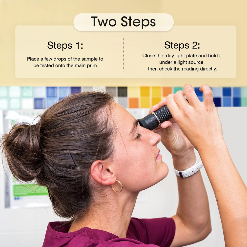 Antifreeze Refractometer 4-In-1 Coolant Tester Refractometer for Checking Freezi