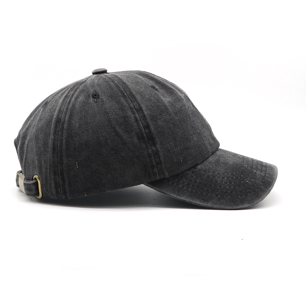 Men Baseball Cap Washed Cotton Solid Adjustable Dad Hat Women Ball Caps Trucker