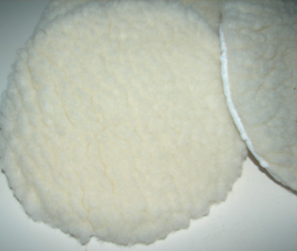 8" Wool Buffing Polishing Pads 4 pcs