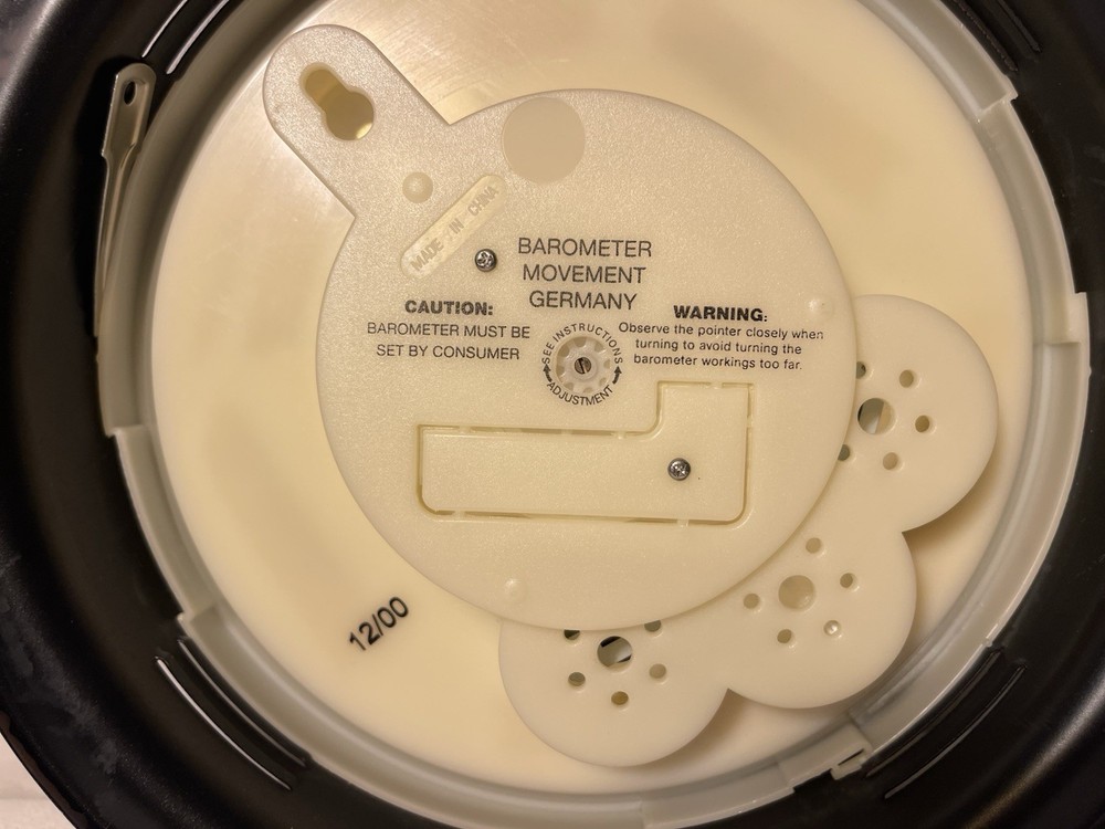 Rare! Barometer Movement Germany Pressure Meter INS Hg