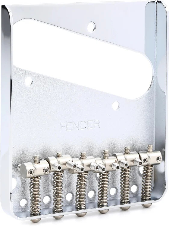 Fender 6-saddle Vintage-style Telecaster Bridge Assembly - Chrome