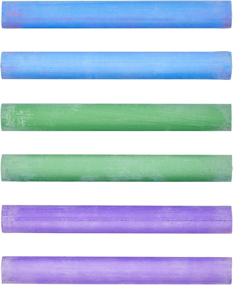 Kid-Safe Assorted Chalk Sticks - 12 Count for Effortless Classroom Creativity