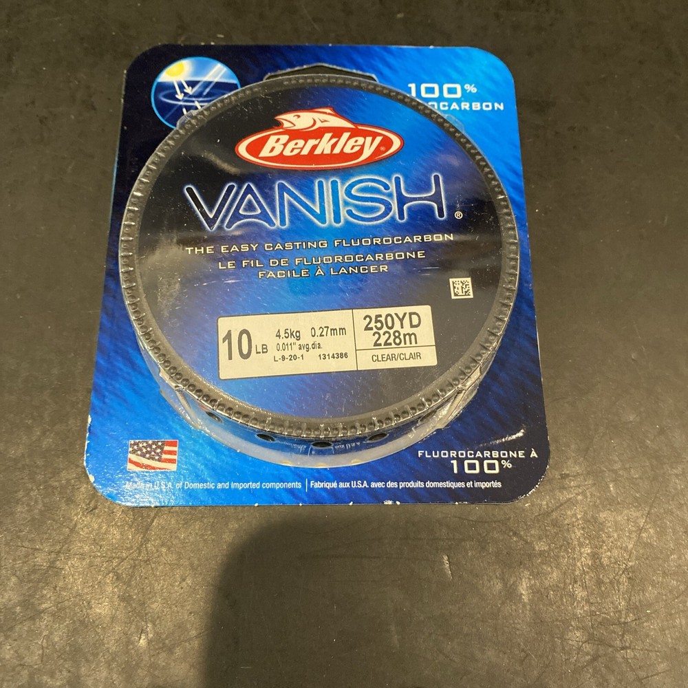 Berkley Vanish 100% Fluorocarbon 10lb 250YD Clear