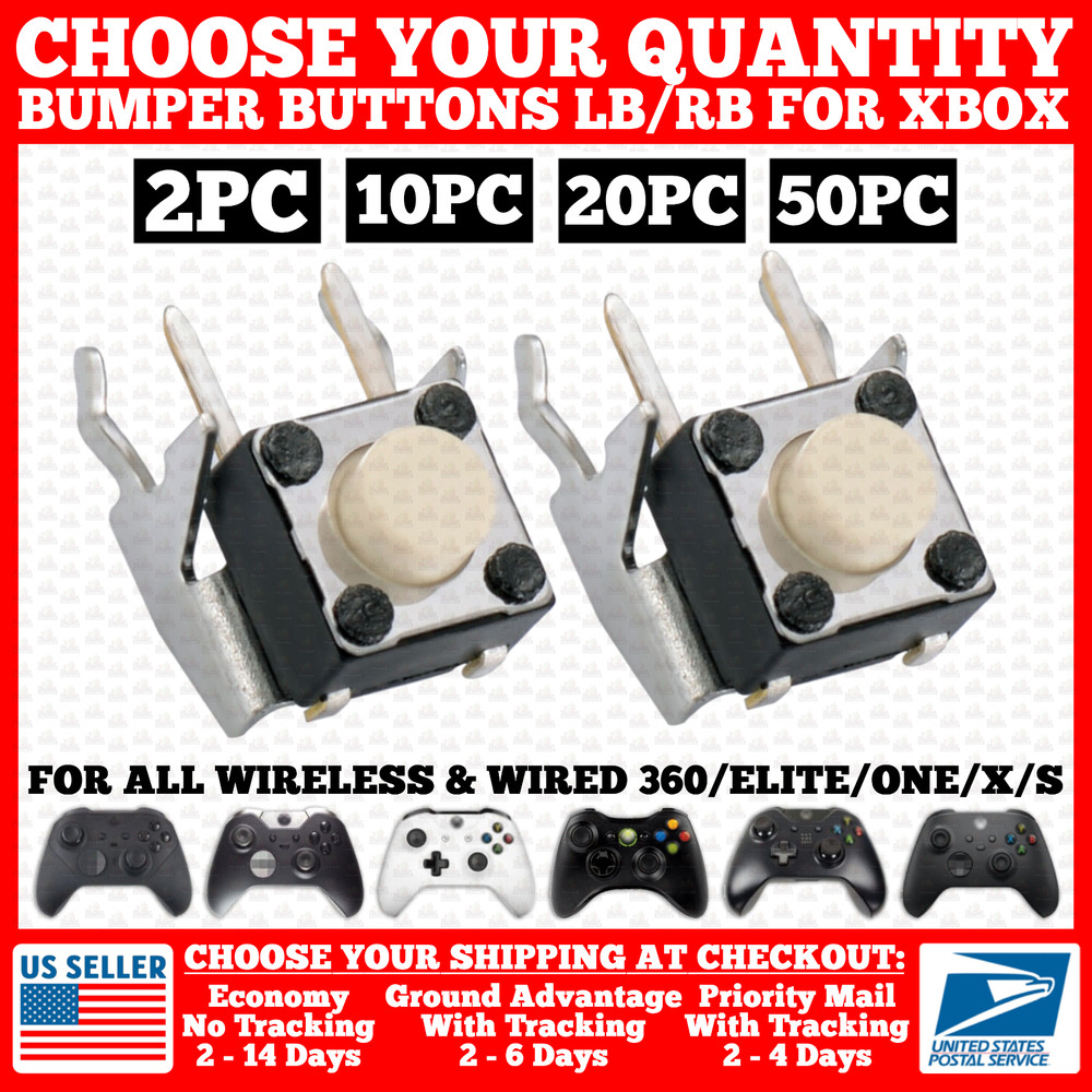 LB RB Bumper Button Micro Part for Xbox/360/One/Series X/S/Elite 1/2 Controller