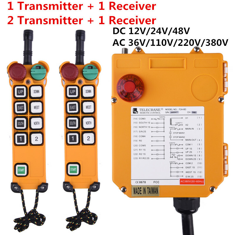 Dual Speed Hoist Industrial Wireless Remote Controller Crane Speed Lift Switch