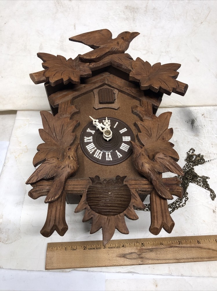 Vintage German Cuckoo Clock Birds—untested
