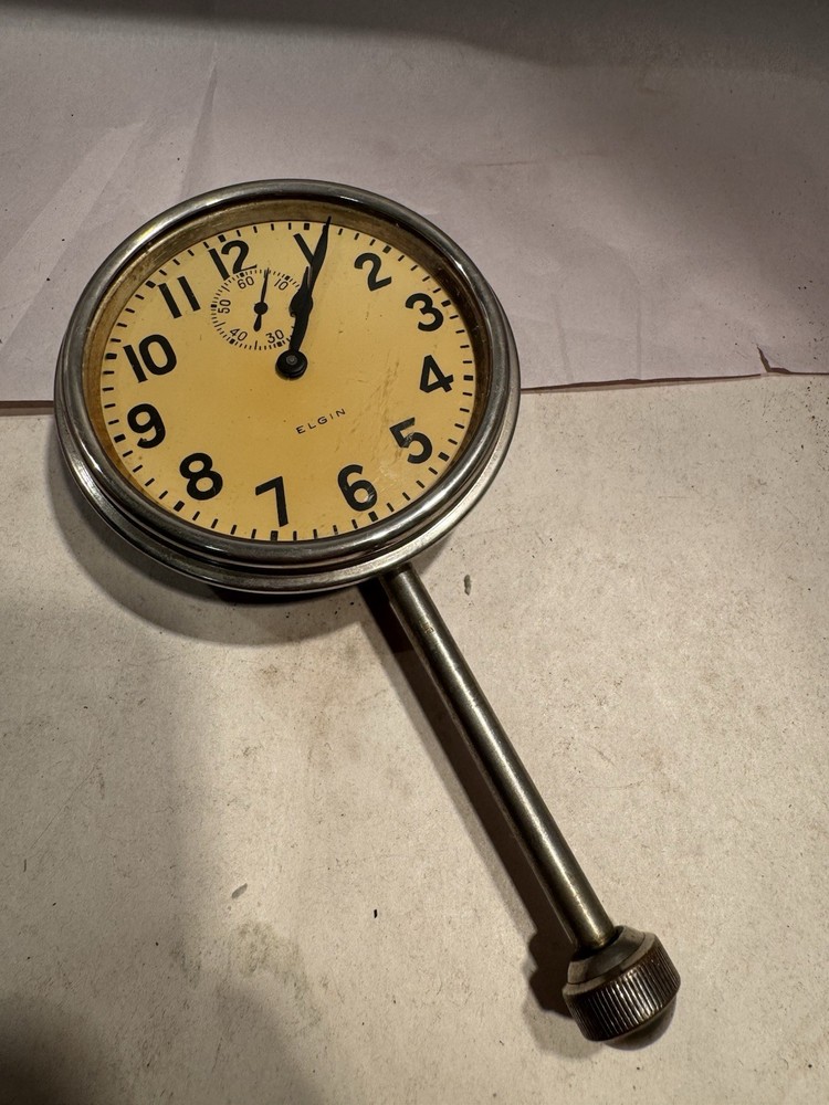 Large Antique Elgin Car/Automobile Clock