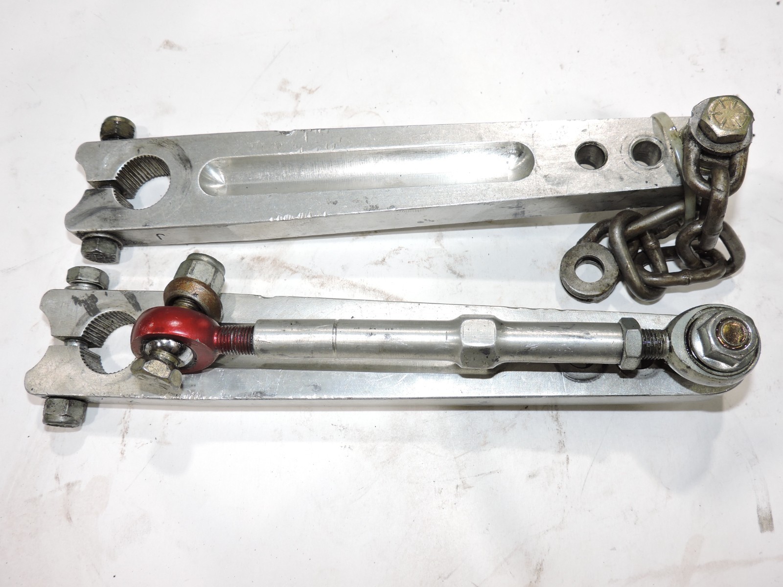 Schroeder 7/8" alum. rear Sway Bar arms straight LW version 6.2" - 7 3/4" NASCAR