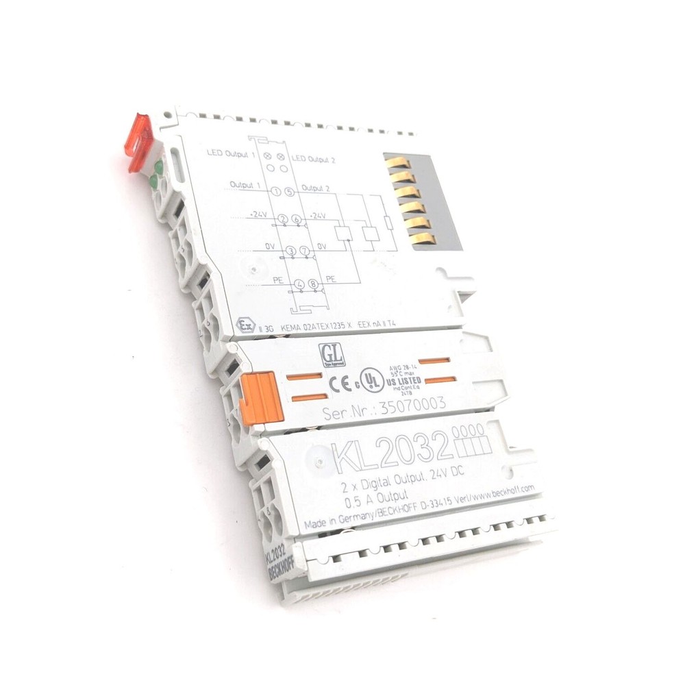 BECKHOFF KL2032 Digital Output Module 2-channel 24 V DC New✦KD