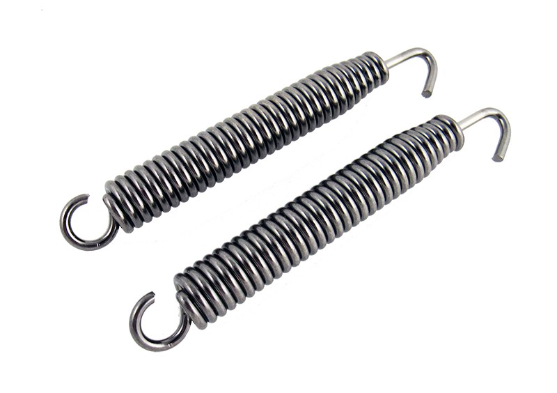 Outlaw Racing Stainless Steel Motorcycle Exhaust Pipe Muffler Springs Pair 90mm