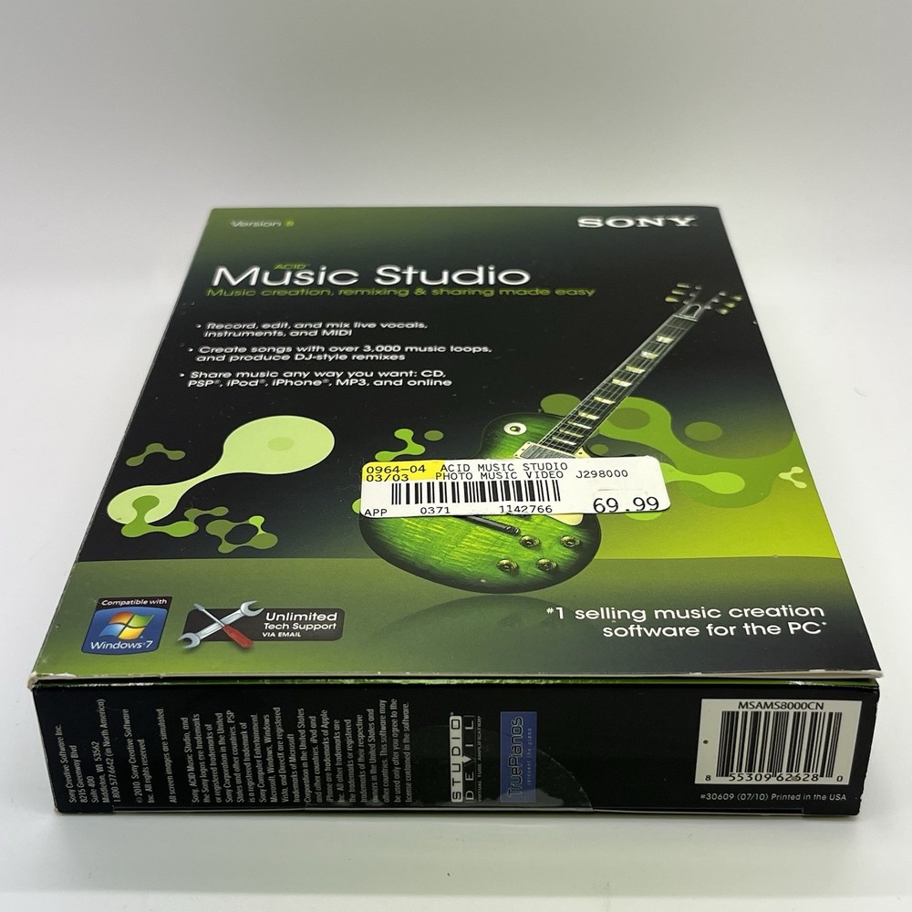 SONY ACID MUSIC STUDIO Version 8 **FAST SHIPPING**