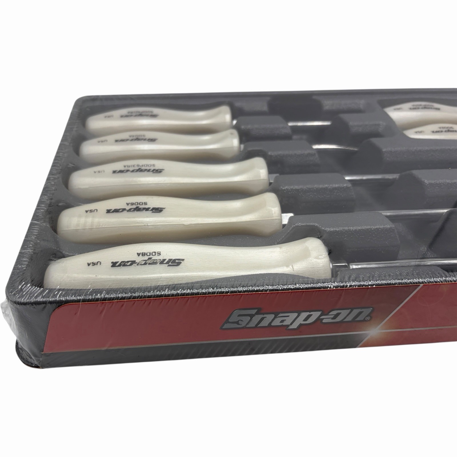 Snap On Tools Pearl White Hard Handle Combination Screwdriver Set SDDX70APW