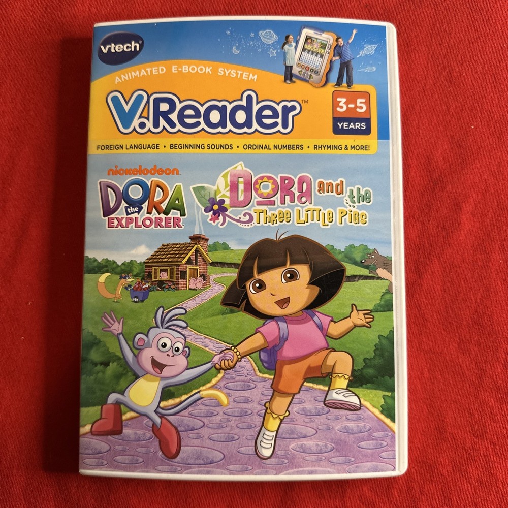 Vtech VReader Dora the Explorer & the 3 Little Pigs 2010