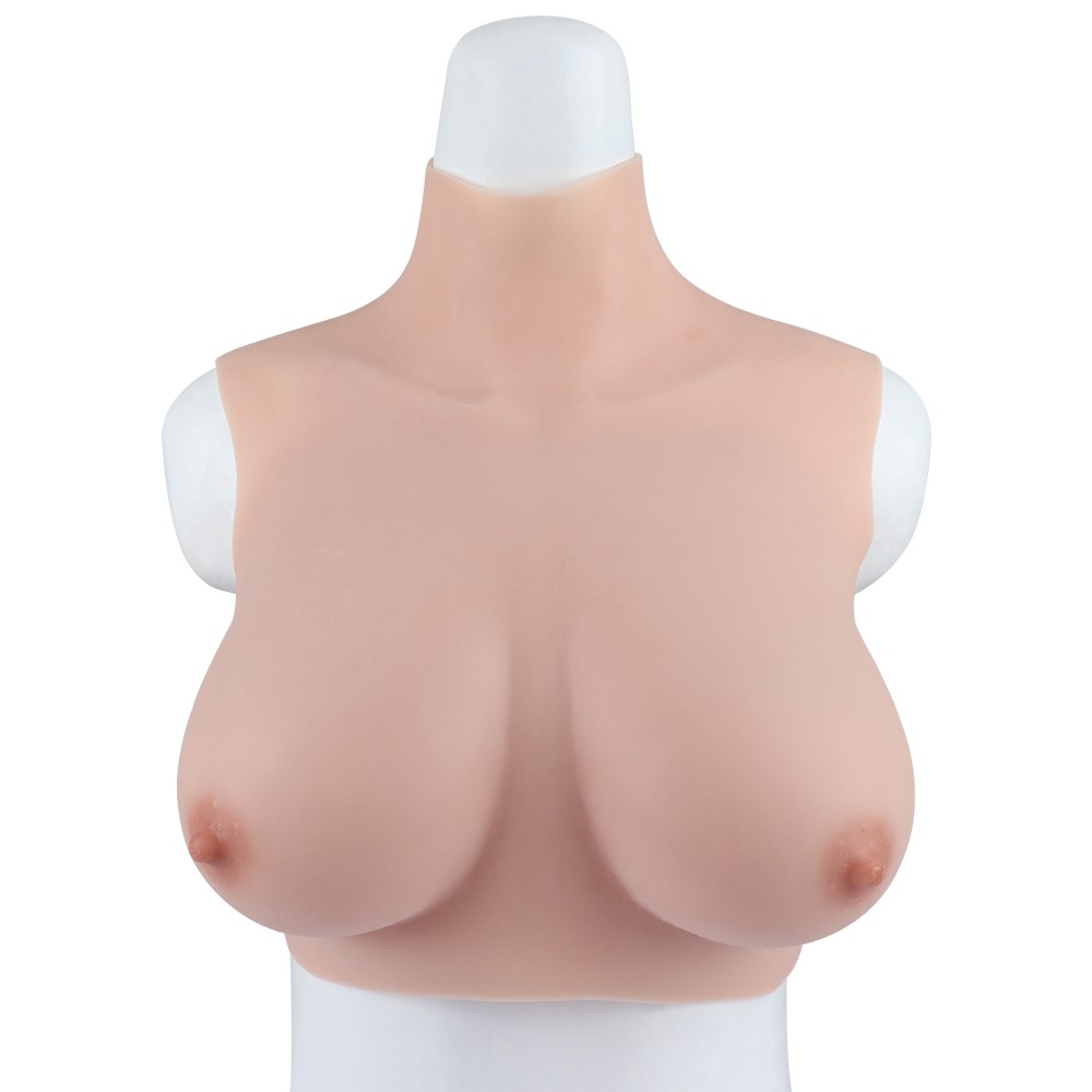 C/D/E/G Cup Fake Boobs Silicone Breast Forms Chest Expansion Natural Sagging
