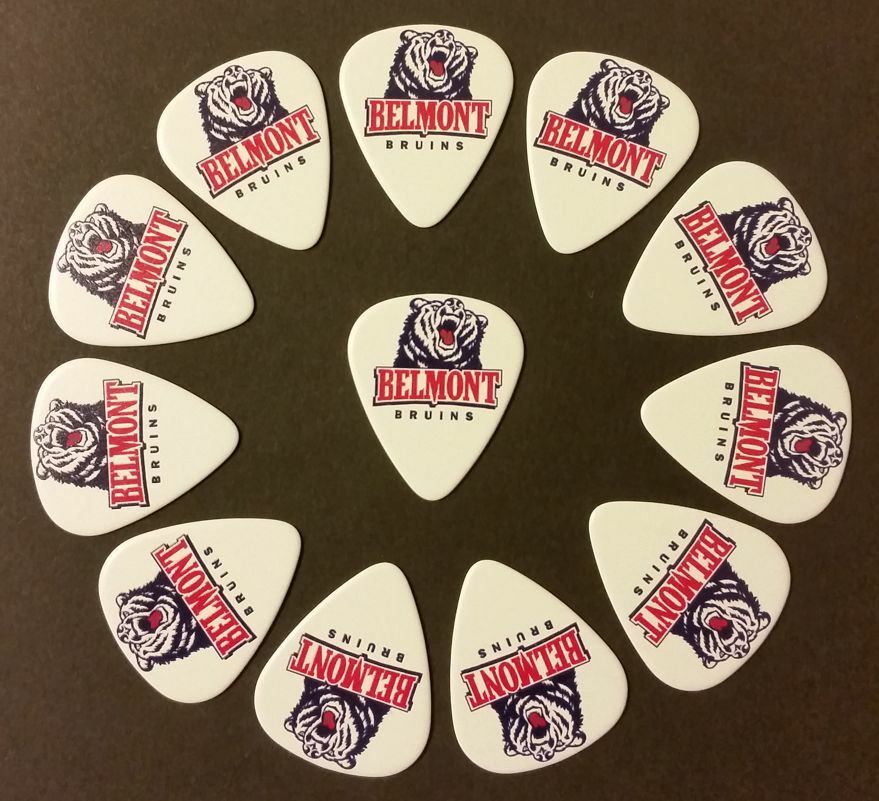 Belmont University Bruins Logo Guitar Picks (12 picks)-(Buy 2, save 50% on 2nd)